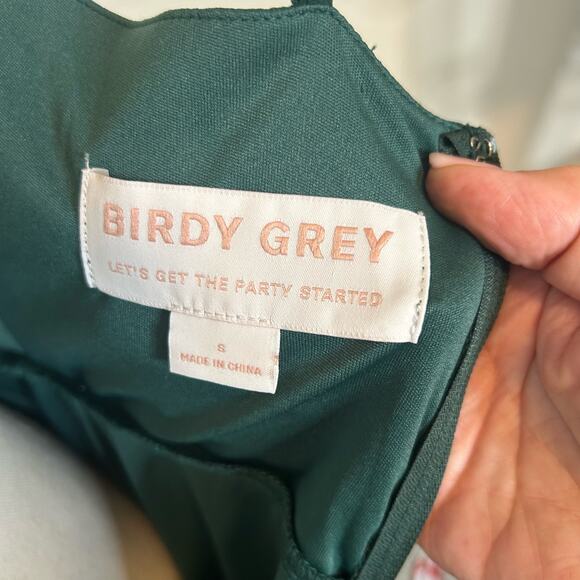 Birdy Grey Gown Size Small Hunter Green Prom Bridal - Picture 9 of 12